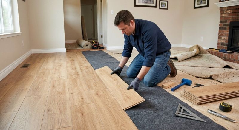 Laminate Floor Remodeling in Middleboro, MA