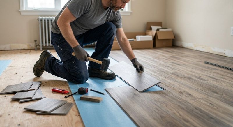 Linoleum Floor Installation in Foxboro, MA