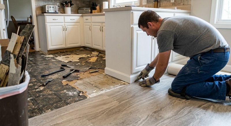 Linoleum Floor Installation in Pembroke, MA