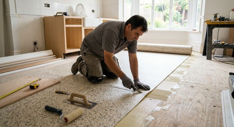 Linoleum Floor Installation in West Bridgewater, MA
