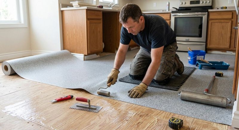 Linoleum Floor Installation in Westport, MA