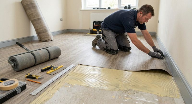 Sheet Vinyl Installation in Hingham, MA
