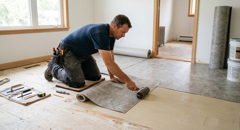 Sheet Vinyl Installation in Plymouth, MA