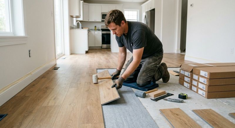 Vinyl Plank Floor Installation in Middleboro, MA