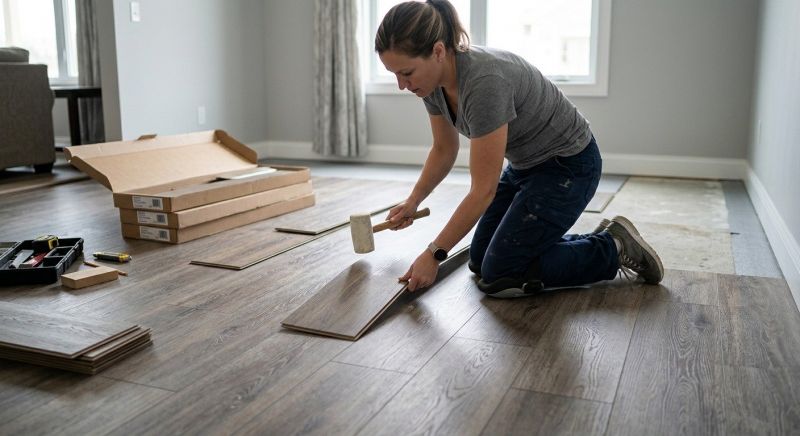 Vinyl Plank Floor Installation in Middleboro, MA